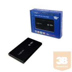   LOGILINK Szuper gyors USB 3.0 alumínium HDD ház 2,5” SATA HDD-hez (fekete)