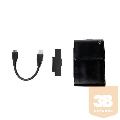 LOGILINK - USB3.0 2,5'' külső ház, bőrtok formájában