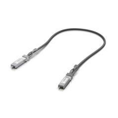 LAN/WIFI Ubiquiti DAC kábel SFP28, fekete, 0,5m