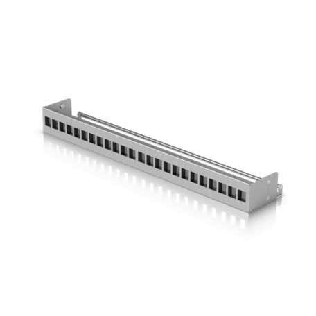 Ubiquiti 1U üres patch panel, 24-portos, ezüst színű