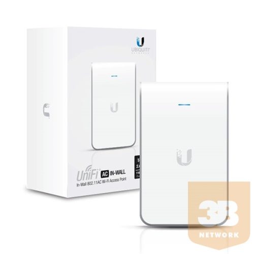 Ubiquiti UniFi In-Wall AC AP 2.4GHz/5GHz, 802.11 a/b/g/n/ac, 3xGbE, 802.3at PoE+