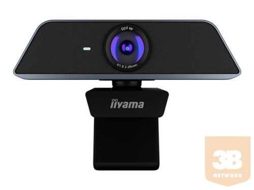 IIYAMA UC CAM120UL-1 Cam 120D / 2 Mic 4K UHD 120degree dFov 8MP sensor Microphone 2x with 4m voice pickup easy mount USB-C-USB-A