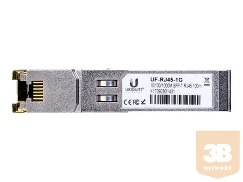 UBIQUITI UF-RJ45-1G Ubiquiti UF-RJ45-1G 1 GbE RJ45/SFP Copper Transceiver Module - single pack