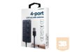 GEMBIRD 4-port USB HUB USB3 x 1 port USB2 x 3 ports silver