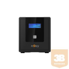   NJOY Szünetmentes  1000VA - Cadu 1000 (2 Schuko, line-interaktív, USB menedzsment, RJ11/45 vonalvédelem(1Gb/s), fekete)