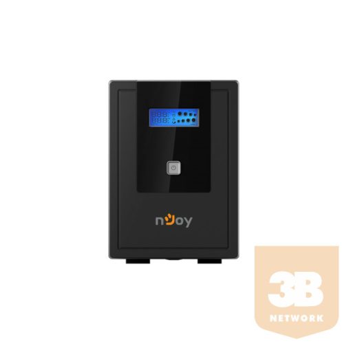 NJOY Szünetmentes  1500VA - Cadu 1500 (2 Schuko, line-interaktív, USB menedzsment, RJ11/45 vonalvédelem(1Gb/s), fekete)