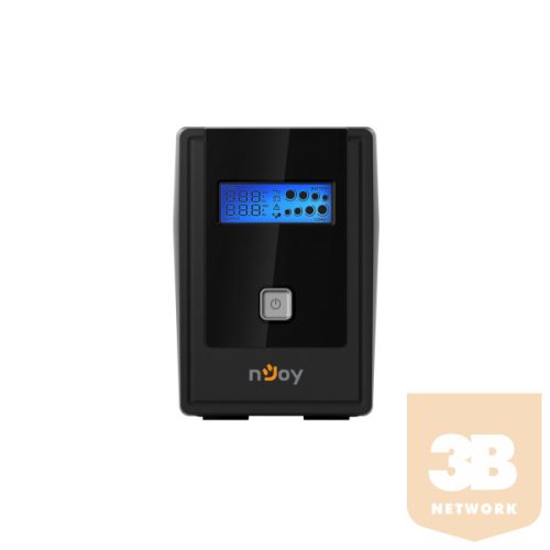 NJOY Szünetmentes  650VA - Cadu 650 (2 Schuko, line-interaktív, USB menedzsment, RJ11/45 vonalvédelem(1Gb/s), fekete)