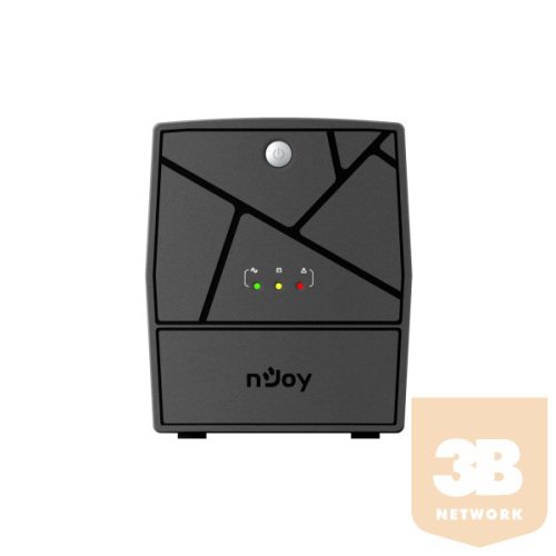 NJOY Szünetmentes  1000VA - Keen 1000 USB (4 Schuko, line-interaktív, USB menedzsment, RJ11/45 vonalvédelem, fekete)