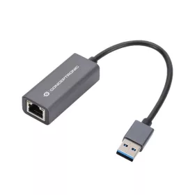   Conceptronic átalakító - ABBY08G (USB-A 3.0 to RJ-45, Nintendo Switch támogatás, aluminium, szürke)