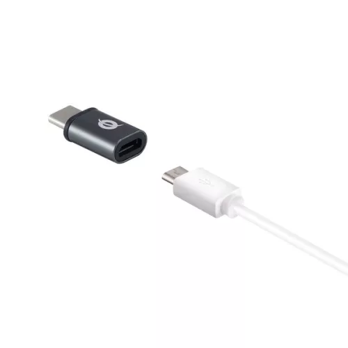 Conceptronic átalakító - DONN05G 3-Pack (3db USB-C to Micro USB, fekete)