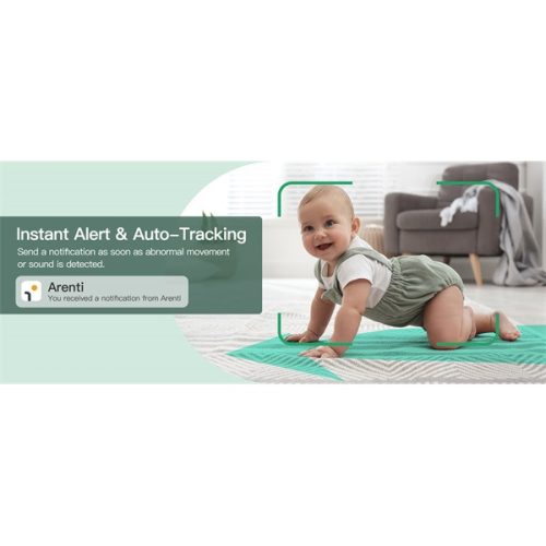 Arenti bébiőr szett - AINANNY B2 + 5" LCD (2MP, sírás-, hőmérséklet figyelés, microSD, mikrofon, hangsz.)