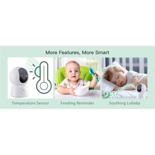 Arenti bébiőr szett - AINANNY B2 + 5" LCD (2MP, sírás-, hőmérséklet figyelés, microSD, mikrofon, hangsz.)