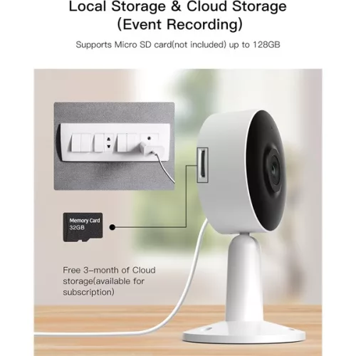 Arenti IP wifi csempekamera - IN1Q (4MP, 3,6mm, IR 10m, microSD, mikrofon, hangszóró, beltéri)