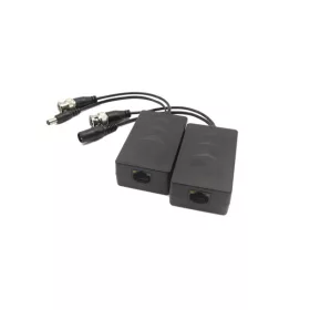   Dahua Video Balun+táp - PFM801-4MP-B10 (10db/csomag; HDCVI, 2MP 200m, Cat5e/Cat6; 24–36 VDC in - 12V out)