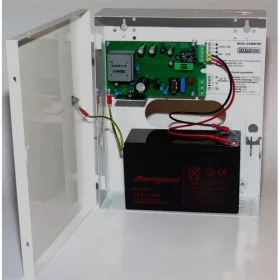   Makrai kapcsoló üzemű szünetmentesíthető tápegység, 5,5A/12V-13,8V, intelligens, akkumulátorhely (12V/7Ah)