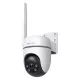 TP-link IP 4G PT dómkamera - Tapo TC40GW (2MP, 3,2mm, kültéri IP66, H264, IR30m, SD, mikr., hangsz.; SIM; PoE/DC)