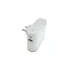 Legrand elosztó - 2 aljzat + okostelefontartóval ellátott töltő, USB-A és USB-C, (15W max.) fehér