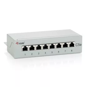   Equip Patch Panel - 227308 (8 port, Cat5e, 1U, árnyékolt, szürke)