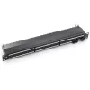 Equip Patch panel - 326624 (24 port, Cat6A, 1U, árnyékolt, fekete)