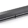 Equip Patch panel - 326624 (24 port, Cat6A, 1U, árnyékolt, fekete)