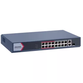   Hikvision Switch PoE - DS-3E1318P-EI/M (16 port 100Mbps, 130W, 2xRJ45 1000Mbps)