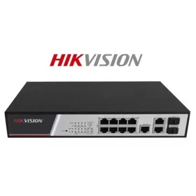   Hikvision Switch PoE - DS-3E2310P (8 port 100Mbps, 125W, 2 port 1000Mbps combo, menedzselhető)