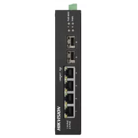   Hikvision Switch PoE - DS-3T0506HP-E/HS (4 port 1000Mbps, 60W, 2xSFP 1000Mbps)