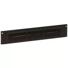   Legrand vízszintes fésűs rendező panel - 2U, 19", átmenő kivágással, gyorspánttal rögzítés, műanyag, LCS2