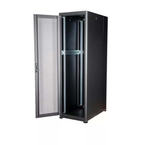 Equip Rackszekrény - EBF-42-6010-B-CCAA (19", 42U, 600x1000mm, előre szerelt, fekete)