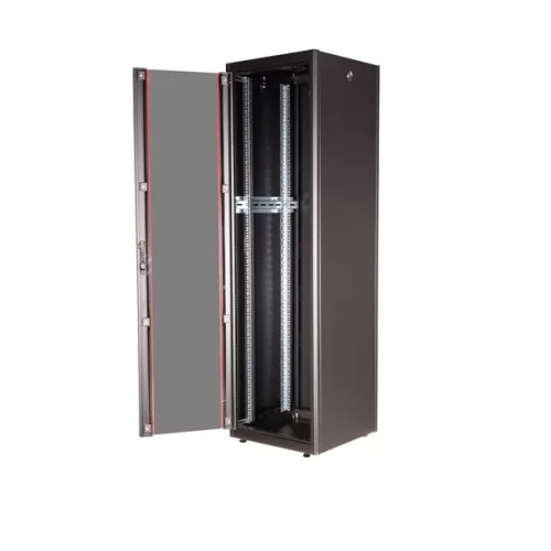 Equip Rackszekrény - EBF-42-6060-B-BAAA (19", 42U, 600x600mm, előre szerelt, fekete)