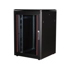   Equip Rackszekrény - EDF-22-8080-B-HNAA (19", 22U, 800x800mm, előre szerelt, fekete)
