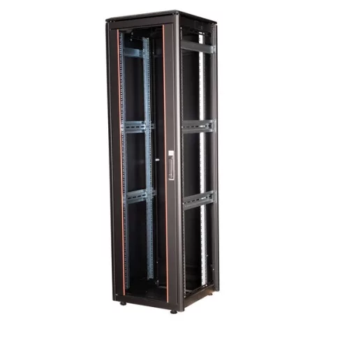 Equip Rackszekrény - EDF-42-6060-B-BIAA (19", 42U, 600x600mm, előre szerelt, fekete)