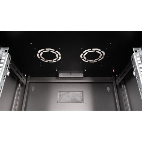 Equip Fali Rackszekrény - EPM-07-6045-B-CBAA (19", 7U, 600x450mm, előre szerelt, fekete)