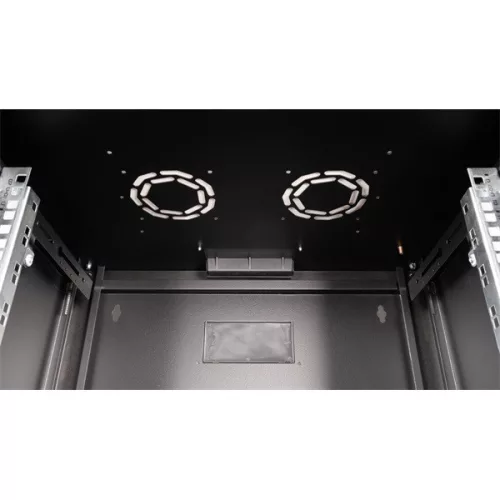 Equip Fali Rackszekrény - EPM-07-6045-B-CBAA (19", 7U, 600x450mm, előre szerelt, fekete)