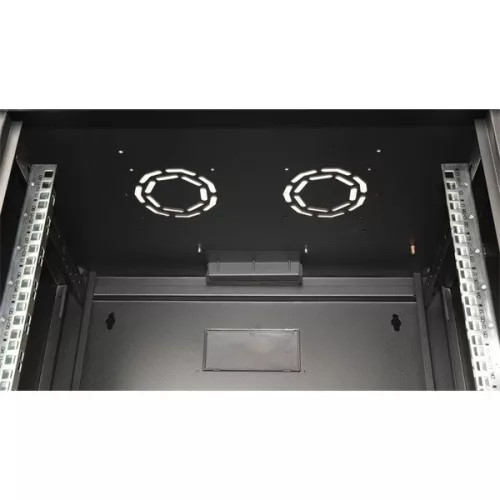 Equip Fali Rackszekrény - EPM-09-6045-B-CBAA (19", 9U, 600x450mm, előre szerelt, fekete)