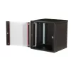 Equip Fali Rackszekrény - EPM-12-6060-B-CBAA (19", 12U, 600x600mm, előre szerelt, fekete)