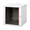 Equip Fali Rackszekrény - EPM-12-6060-G-CBAA (19", 12U, 600x600mm, előre szerelt, szürke)