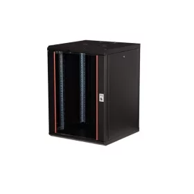   Equip Fali Rackszekrény - EPM-16-6045-G-CBAA (19", 16U, 600x600mm, előre szerelt, fekete)