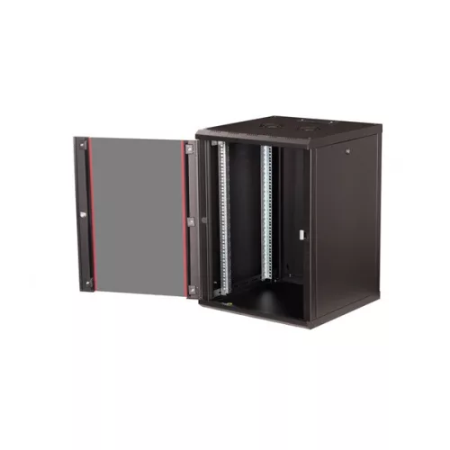 Equip Fali Rackszekrény - EPM-16-6045-G-CBAA (19", 16U, 600x600mm, előre szerelt, fekete)