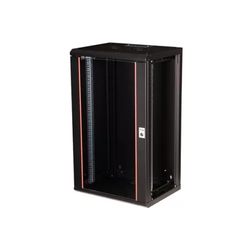 Equip Fali Rackszekrény - EPM-20-6045-B-CBAA (19", 20U, 600x450mm, előre szerelt, fekete)
