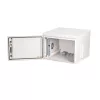 Equip Kültéri Fali Rackszekrény - ESO-07-6060-G (19", 7U, 600x600mm, előre szerelt, szürke)