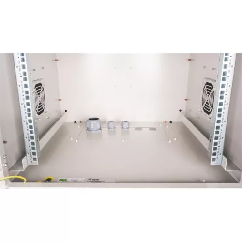Equip Kültéri Fali Rackszekrény - ESO-07-6060-G (19", 7U, 600x600mm, előre szerelt, szürke)