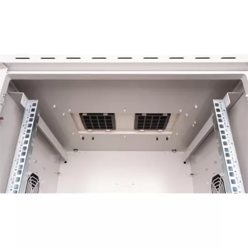 Equip Kültéri Fali Rackszekrény - ESO-07-6060-G (19", 7U, 600x600mm, előre szerelt, szürke)