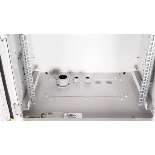 Equip Kültéri Fali Rackszekrény - ESO-09-6045-G (19", 9U, 600x450mm, előre szerelt, szürke)