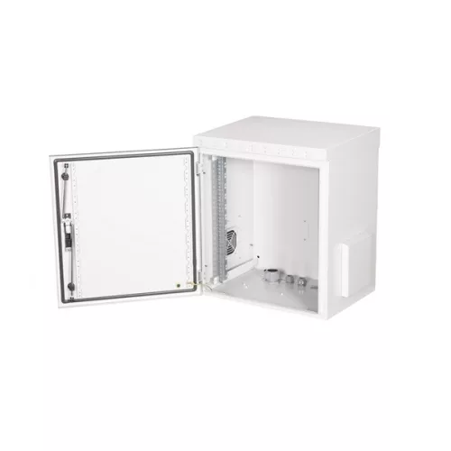 Equip Kültéri Fali Rackszekrény - ESO-12-6045-G (19", 12U, 600x450mm, előre szerelt, szürke)