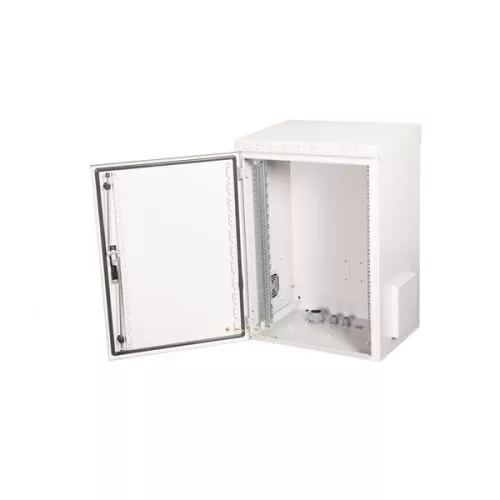 Equip Kültéri Fali Rackszekrény - ESO-16-6045-G (19", 16U, 600x450mm, előre szerelt, szürke)