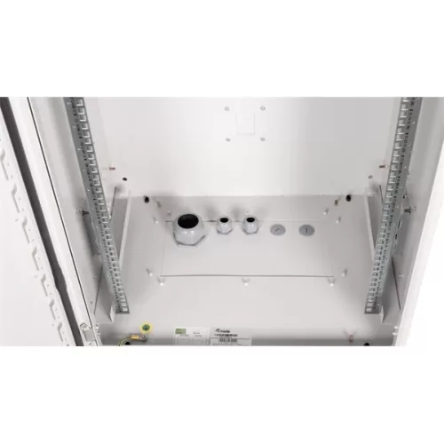 Equip Kültéri Fali Rackszekrény - ESO-16-6045-G (19", 16U, 600x450mm, előre szerelt, szürke)