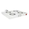 Equip Rackszekrény kiegészítő - EZF-4-G Fan Module, 4 Fans, Grey