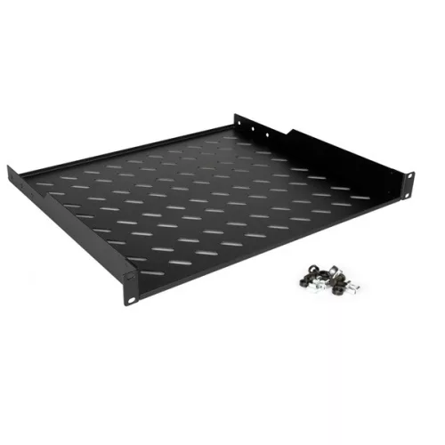 Equip Rackszekrény kiegészítő - EZFS-19-1-60-B (Fix polc, 19", 1U, Mélység: 400mm, fekete)