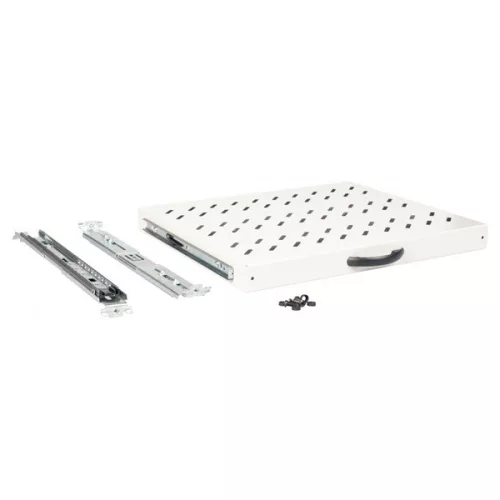 Equip Rackszekrény kiegészítő - EZVS-19-1-60-G (Kihúzható polc, 19", 1U, Mélység: 600mm, fekete)